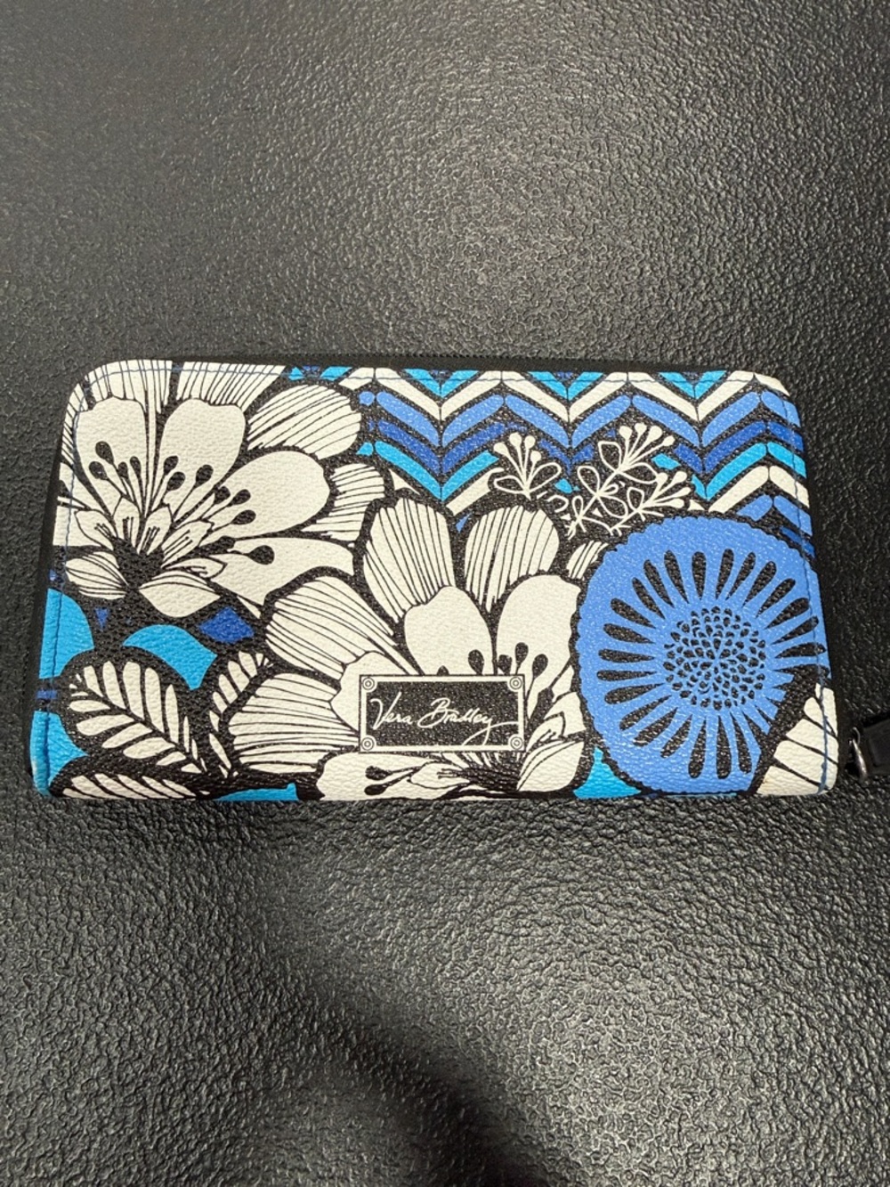 Vera Bradley Blue Bayou Zip-Around Wallet